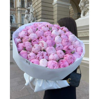 Букет из 51 пиона 